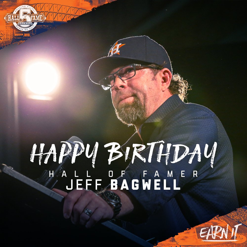 Happy birthday to legend, Hall of Famer Jeff Bagwell! 