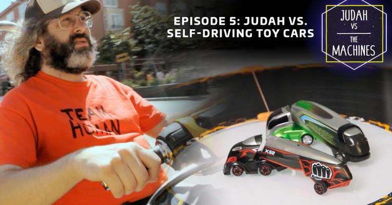 stevekrohn's tweet photo. Judah Vs. The Machines: The race for prowess against a toy car https://t.co/sEJG912uol https://t.co/Zebw0QoryL