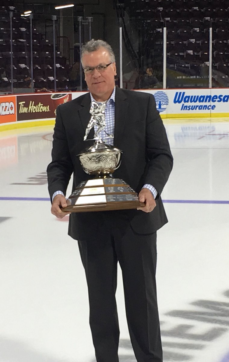AttackOHL's tweet photo. Hey! We know those guys! #CHL Award winners presented with their hardware today at the @MCMemorialCup. https://t.co/BU7dxERBMy