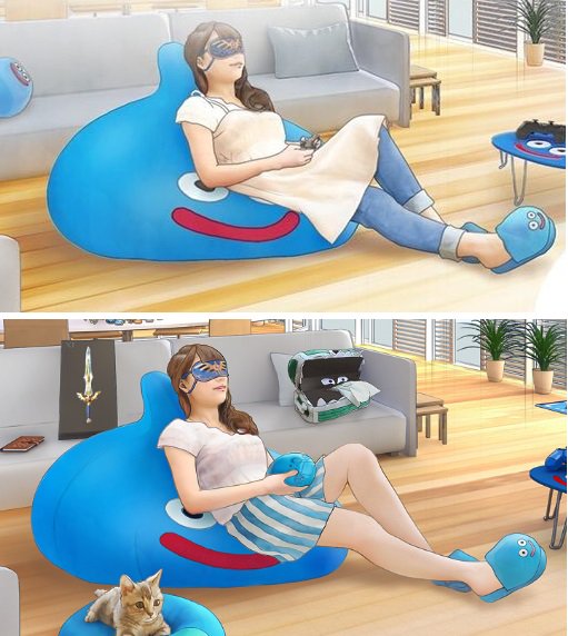 このクッション、ほんとに人をだめにするんだ… #スライムクッション