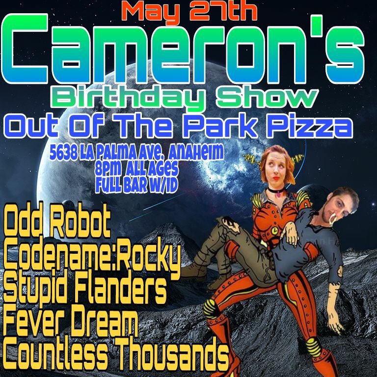 OddRobotBand's tweet photo. Tonight! #oddrobot #codenamerocky #skapunk #powerpop #punkrock #ska #reggae #polka #oompah #newwave #anaheim #pizza #beer #craftbeer https://t.co/nmaWRNJexO