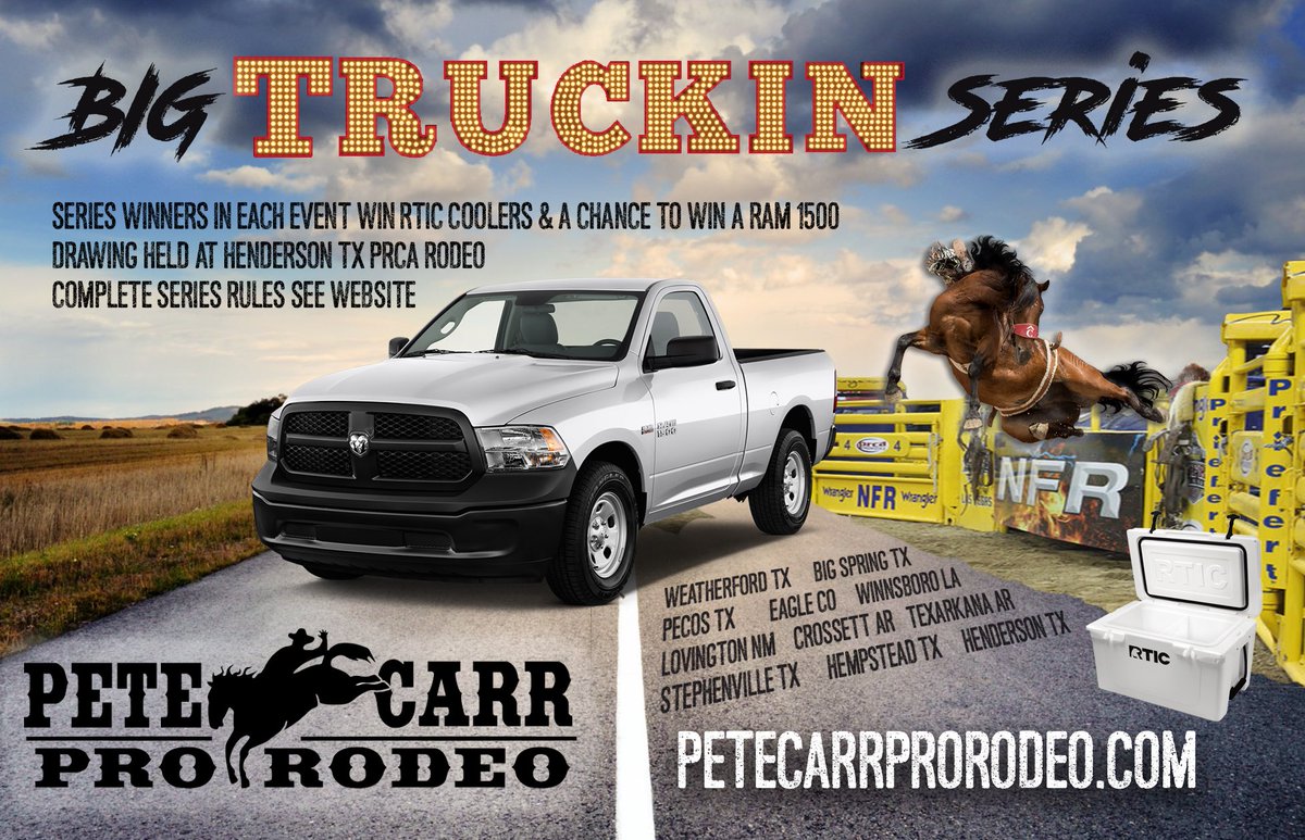 Check out our new "Big TRUCKIN Series"!  <a href="/RamRodeoSeries/">Ram Rodeo</a> <a href="/ProRodeoOnline/">deannajefferson</a> better get entered up!  #rodeo #ramrodeo #ramtrucks #NFR2017