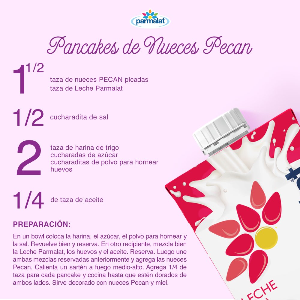Celebra el Día de las Madres preparando deliciosas recetas para compartir en familia con un toque de amor y #Parmalat 🙋🏽❤️👨‍👩‍👦‍👦