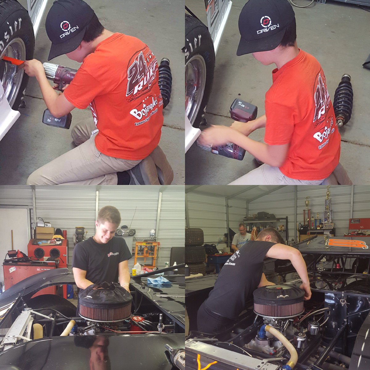 RuffBryson's tweet photo. When the coach has racing to do all hands on deck @DrivenSteering @carsonferguson https://t.co/a4QPi0Xsai