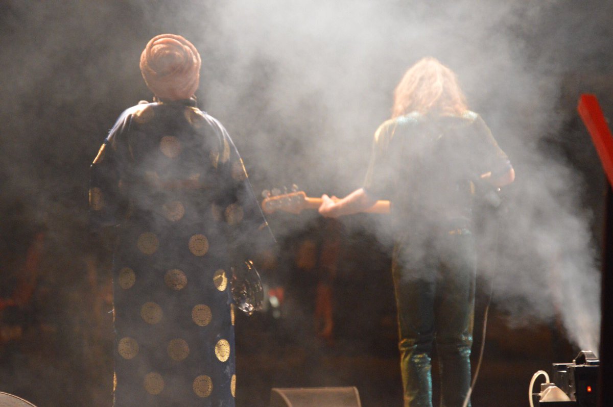 NathiMthethwaSA's tweet photo. Audience couldn't get enough of Belgian-born Congolese singer-songwriter Petite Noir, they chanted "we want more," after the performance. https://t.co/gDvdunczVT