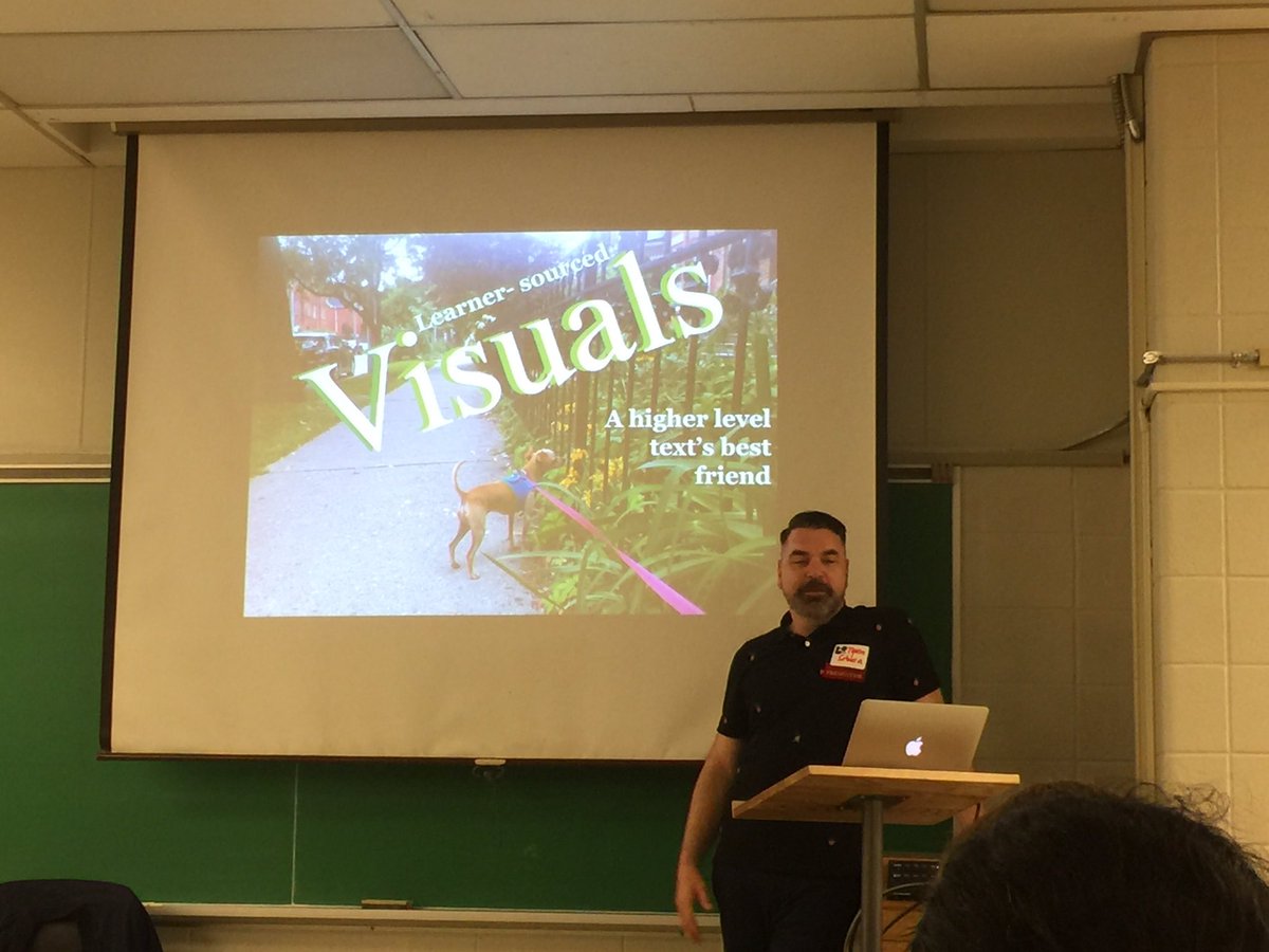 GalanteAngelica's tweet photo. At TESOL Toronto learning from @seburnt how to use visuals for higher level texts in EAP
#TOSCON17 https://t.co/0vjCmTR8ER