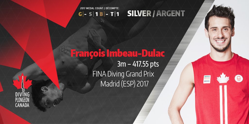 DivingCanada's tweet photo. MEDAL ALERT / ALERTE MÉDAILLE
Way to go François! We're so proud!
Félicitations François, bien mérité 👏
#DGP17 #GoCANdivers https://t.co/xUOLvZILeS