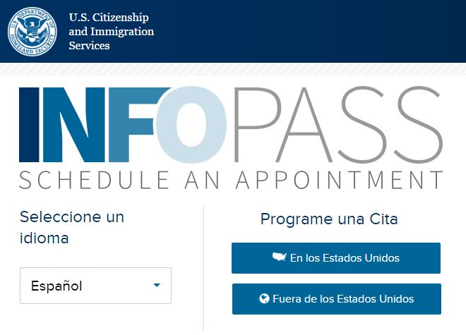 USAGovEspanol's tweet photo. ¿Sabías que puedes solicitar una cita por internet con un oficial de @USCIS_es con #InfoPass? Consulta aquí: https://t.co/1tR0yDODIv https://t.co/bFQgiRQLRp