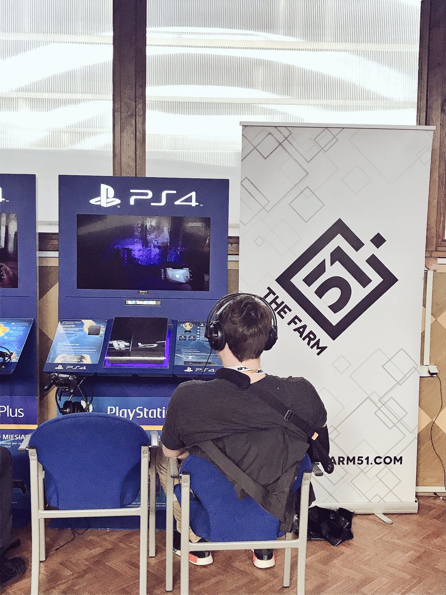 PixelHeaven is happening in the old bus depo. It is the place to be to play old and new games from Poland. #gamedev #IndieDev