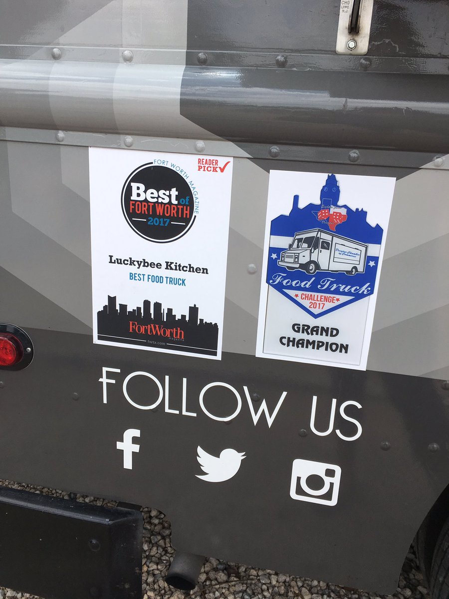 Congrats to my fave food truck!! <a href="/Luckybeekitchen/">Luckybee Kitchen</a> <a href="/FWTXmag/">Fort Worth Magazine</a>