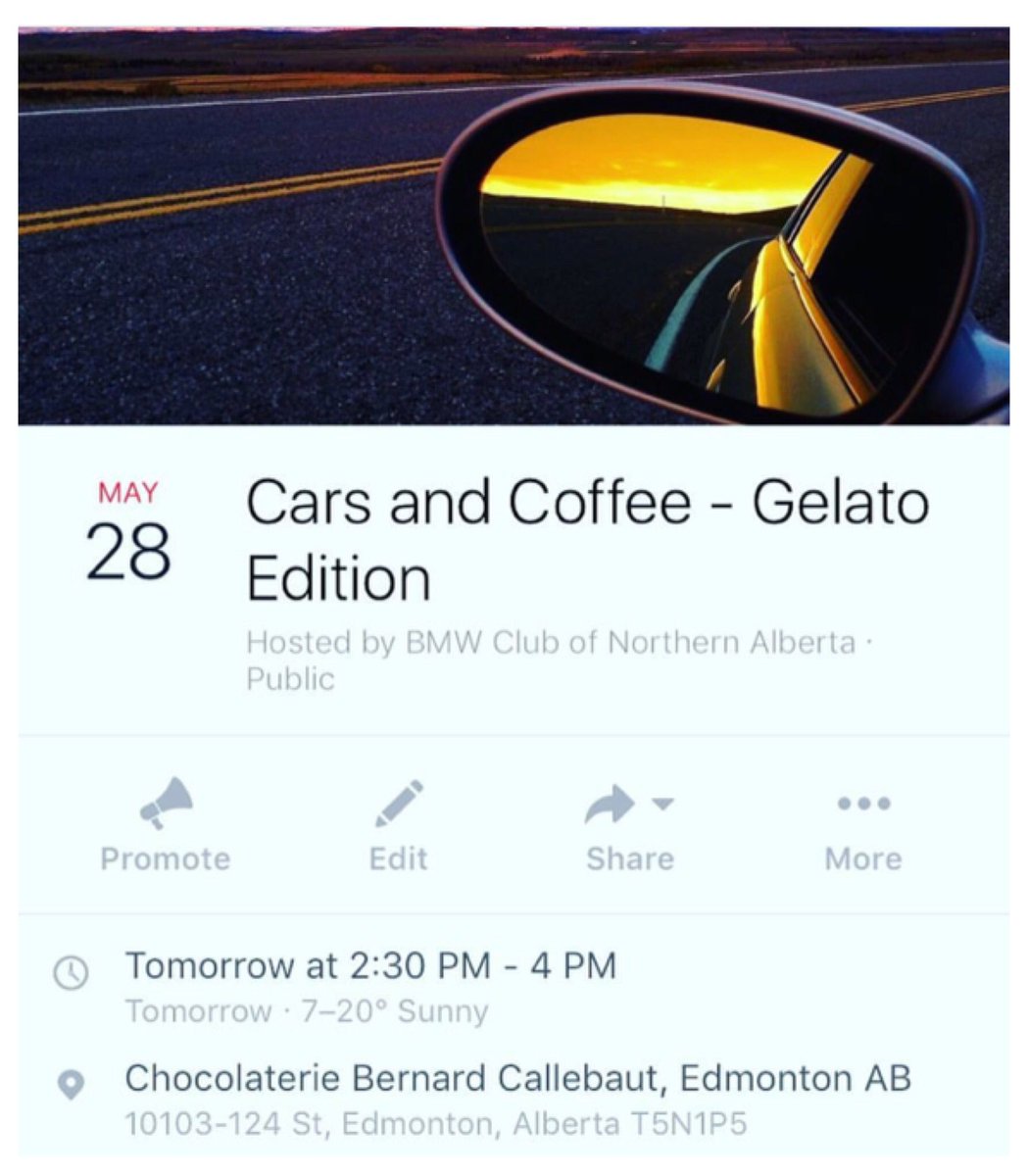 @bmwclubna How about some sweet BMWs, coffee, sunshine and gelato? Cars and coffee Gelato edition at Cococo Cafe.
 #bmw #yeg