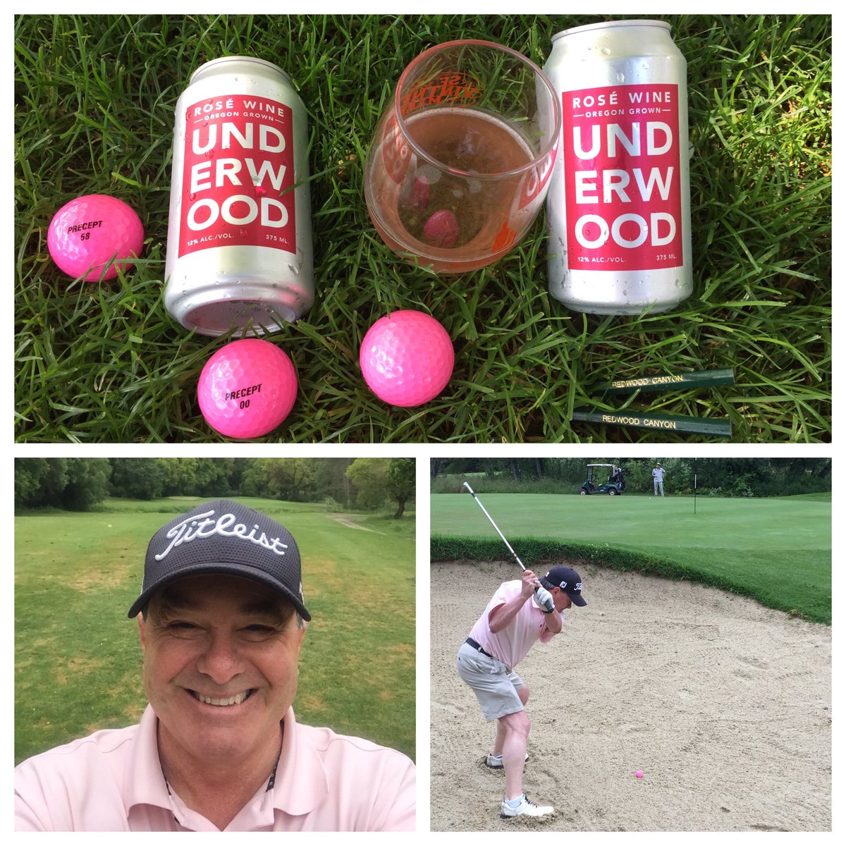 _drazzari's tweet photo. #PinkGolf on #PinkSaturday repping #PinkSociety w/@unionwine #rose'allday @bridgestonegolf #pinkwine #pinkshirt @insatiablevine @SLBriscoe https://t.co/Dp8Dbi2izS