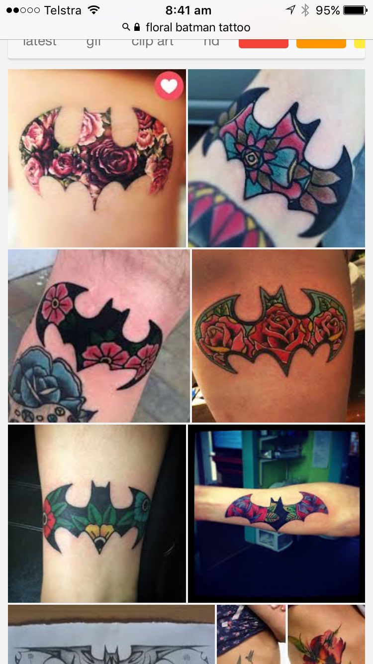 octopus spite on Twitter Looking at floral batman tattoo ideas Had a  brief chat at the tattoo shop yesterday about designs I want stylised  violets httpstco0AADfoMVUa  Twitter