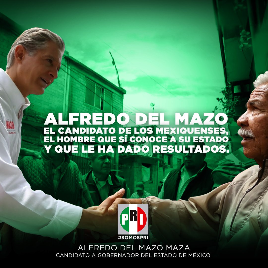 VJA_GESTIONMEX's tweet photo. Vota por el candidato más preparado, @alfredodelmazo sera nuestro Gobernador #SiVotoPRI #FuerteYcontodo #ActitudVJA @AlanGutiDelRio https://t.co/NOeigAKBah