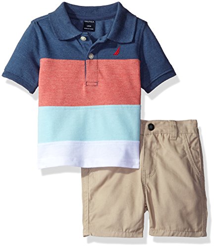 AmazonMx's tweet photo. Nautica Baby Boys Stripe Polo with Pull on Short Set, Ink, 24 Months por sólo MXN 187.22 #AmazonMexico https://t.co/jYXWcCyBTG https://t.co/au0Sk5JQQ7