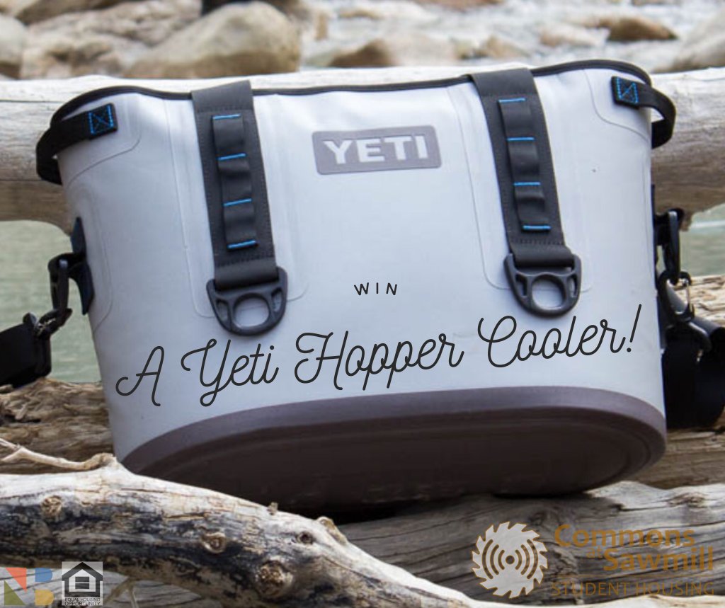 CommonsSawmill's tweet photo. You could WIN a Yetti Cooler! Sign a lease at The Commons  this week to be entered to win! #anythingbutcommon #BuiltForTheWild https://t.co/qZ68hpONYJ