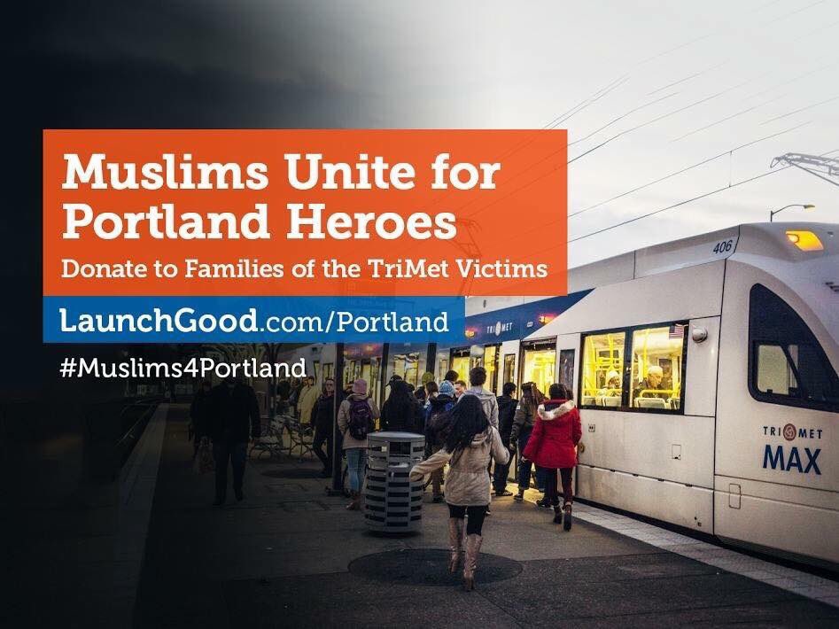 IlhanMN's tweet photo. Muslims are doing a fundraiser for the families of the 3 Portland Train Heroes, join us!

Donate and share 👇🏽https://t.co/gN8z1MzOgf #heroes https://t.co/ldIzcysZtl
