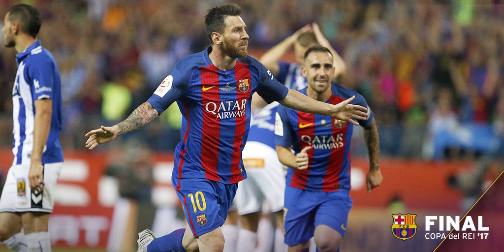 fcbarcelona_jp's tweet photo. 📈 #Messi は、国王杯でもキング👑.であり続けている。この決勝で、前半の３ゴールすべてに絡んだ統計データ詳細はここから👉 https://t.co/baZVnu4RWR　#FCBCopa #FCBlive　🔵🔴 #Força Barça! https://t.co/okHd8DxYlZ