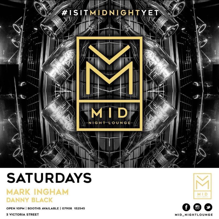 MarkInghamDJ's tweet photo. Out tonight? 💃🏻

Catch me 🎶 at @Mid_NightLounge 

Why not try a cocktail or two🍹✖️🍹 https://t.co/dSAJngZRv6
