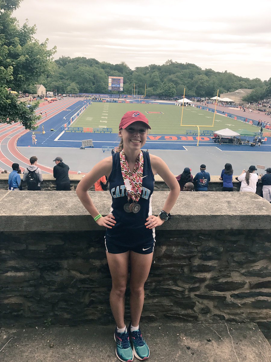 Julien Webster placed 2nd in the 1600m at states running 4:57.79- the fastest time ever ran by a high school girl in Frederick County!