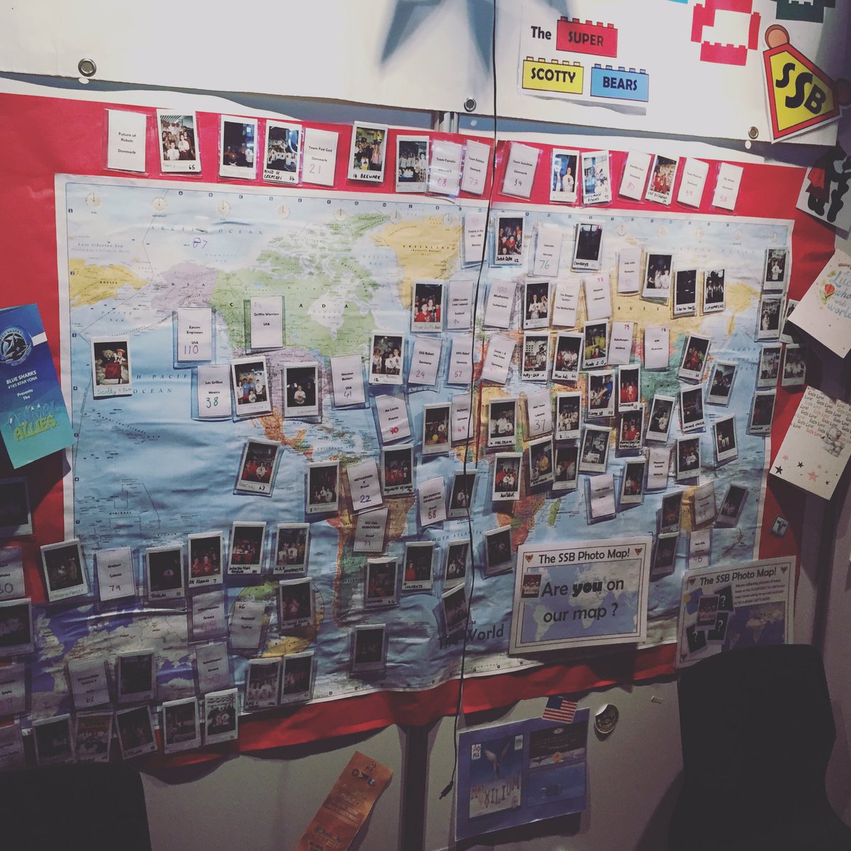 We have a few spaces on our map to fill! Please come along and find us and get on the #flloec2017 world photo map tomorrow! 🗺🐻👍🎉