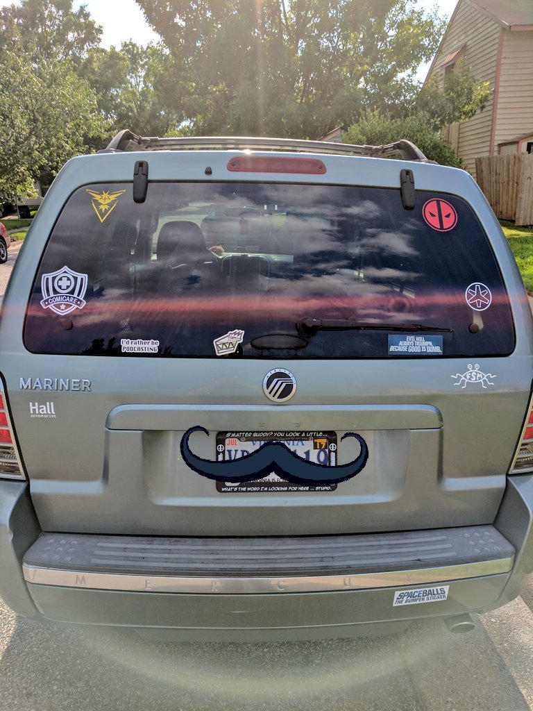 Deadpool_ranger's tweet image. I think my car is a good representation of myself. #instinct #deadpool #bettermakeitalightspeedrescue #comicare #spaceballs #pastafarian