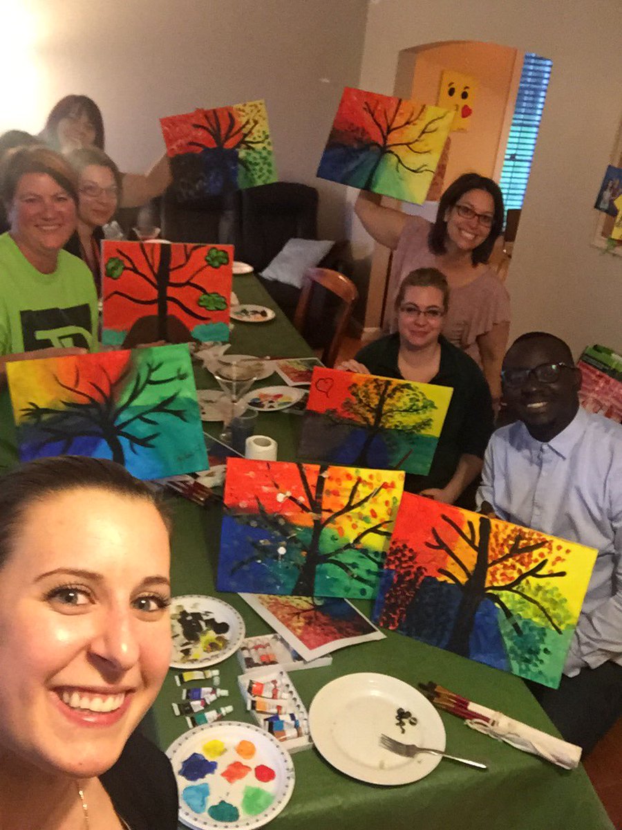 Paint and wine night with an epic team! #EmployeeAppreciationEvent #WhatABlast! <a href="/SanaHubaishy/">Sana Hubaishy_TD</a>  @TinorSebastien <a href="/ReneeBoutot/">Renée</a>