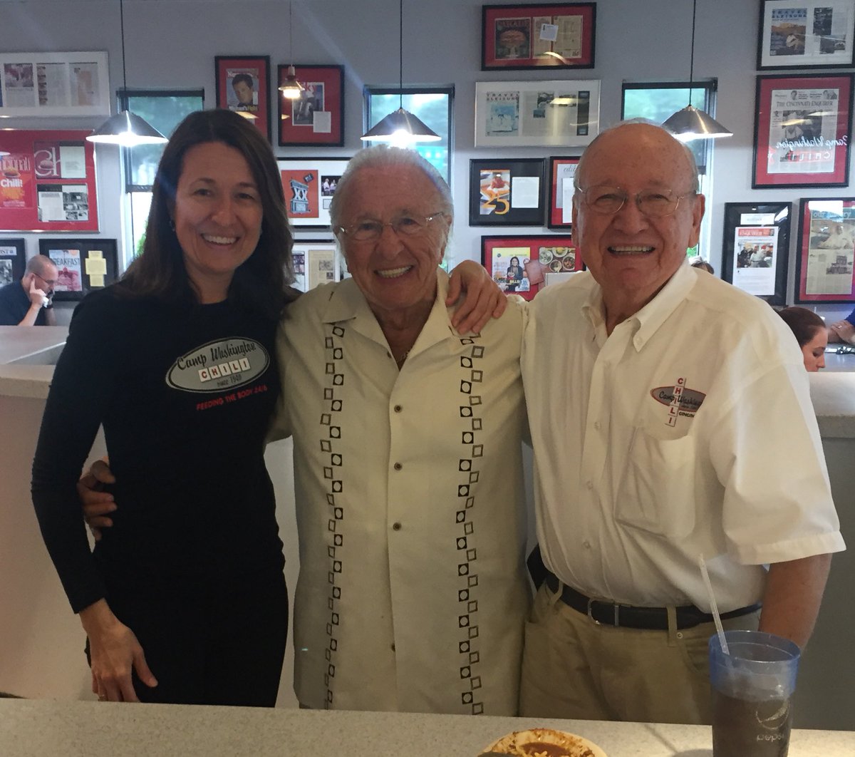 Nothing like two local food legends sharing a meal! Had the pleasure of serving Buddy LaRosa today. Grew up eating his <a href="/LaRosasPizza/">LaRosa's Pizzeria</a>! 🇬🇷🇮🇹