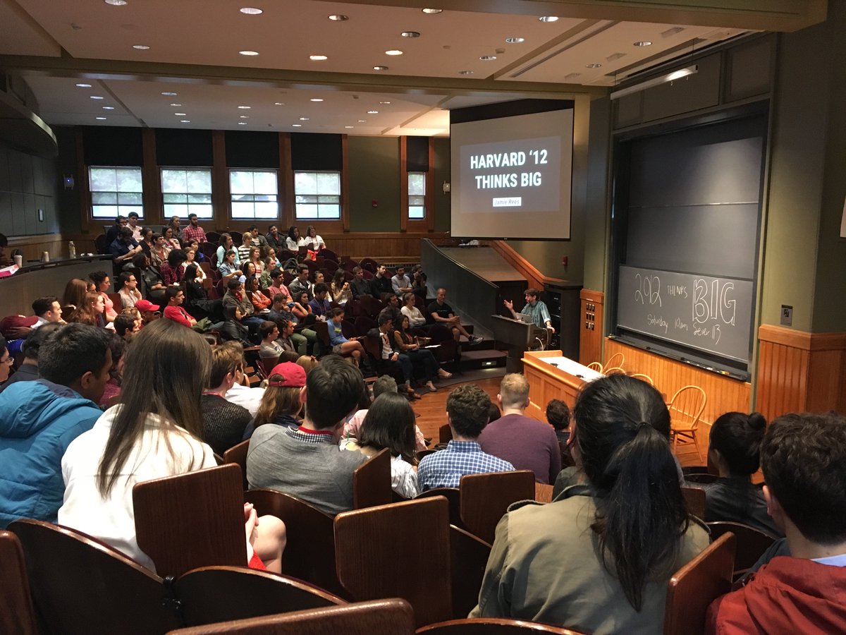 harvard_12's tweet photo. #Harvard Thinks Big '12 β Redux Edition!
Awesome talks by great members of Class of 2012 about how they're changing the world. #harvard12 https://t.co/3w3PlEz0Qx