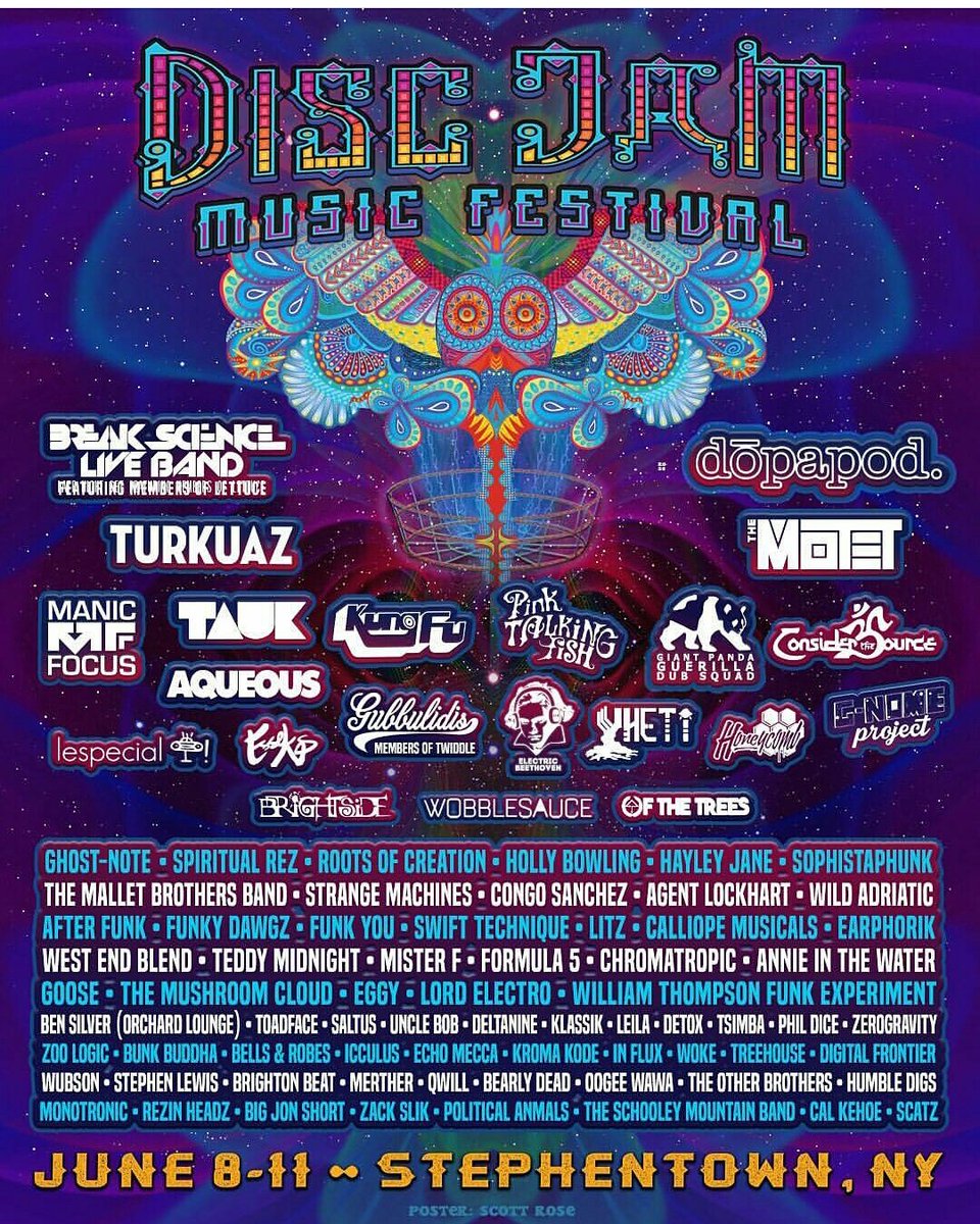 pacthiphop's tweet photo. @DiscJamFestival is coming up quick! Super stacked lineup. #festival #summer #discjam2017 #indiehiphop #funk #edm #goodvibes https://t.co/gf0gJbMiUg