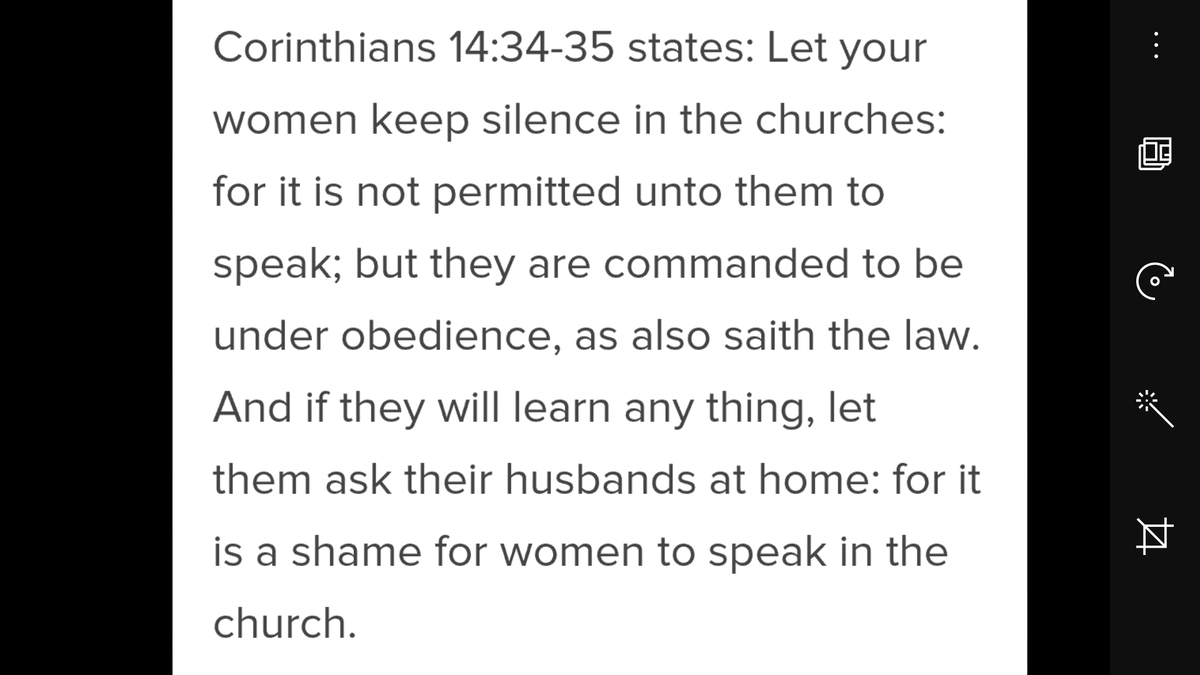 lindsaykmorgan1's tweet photo. #margaretcourt obeys everything in the bible. How about this. https://t.co/i6mMuexgrC