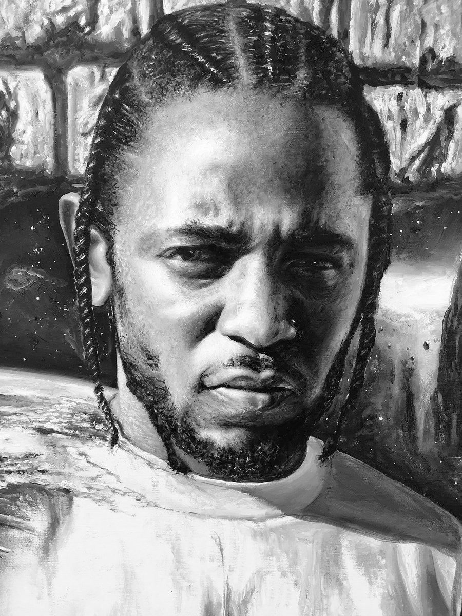 "I'm willin' to die for this shit" 🎨 <a href="/kendricklamar/">Kendrick Lamar</a> #oilpainting #damn