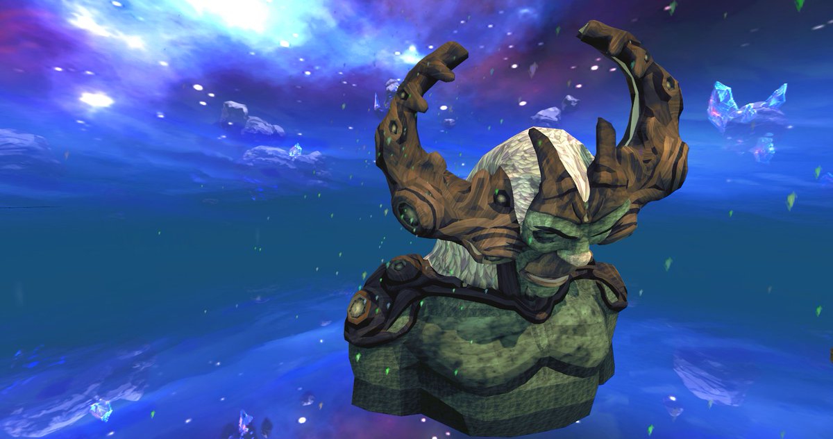 sandfloral's tweet photo. Shooting stars - Guthix edition #SkyboxComp https://t.co/k6UsmjFn8s