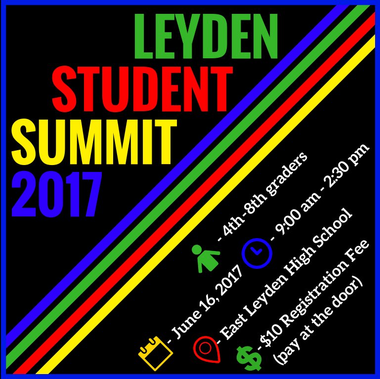 LStudentSummit's tweet photo. Incoming 4th-8th graders are invited to ADayToCreate! The proceeds will support the robotics program of a school in New Zealand #leydenpride https://t.co/KcY1b3tfx6