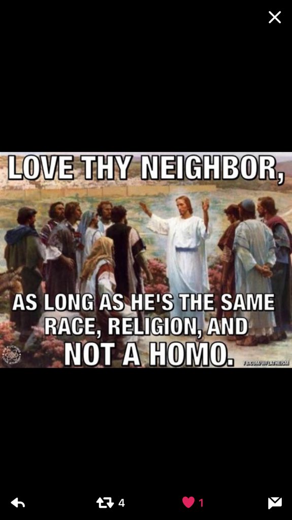 iamoliverio's tweet photo. @JoyAnnReid You just can't be Christian and a hater https://t.co/JIfkP1BzkK