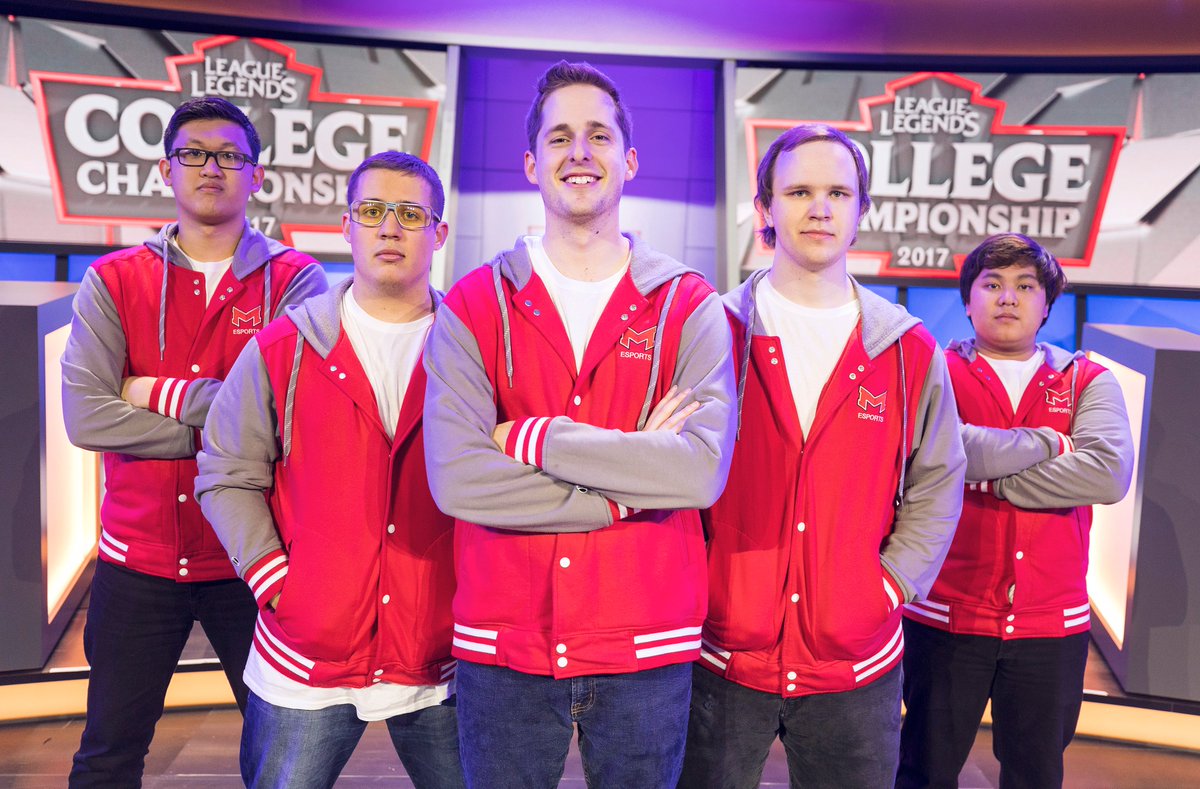 RSAAOfficial's tweet photo. Two teams remain: University of Toronto and Maryville University. Finals of the #LoLCC starts tomorrow, 12 PM PST on https://t.co/IOhjz7yP87 https://t.co/iuiaY20FxE