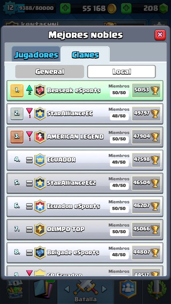 Liderando el mejor clan 💪🏻❤️