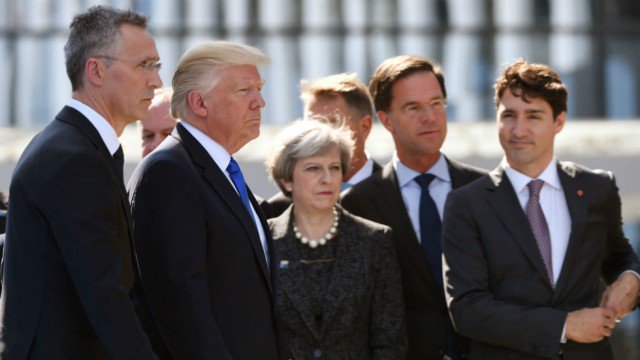 thehill's tweet photo. Trump is only world leader to not hold a press conference after G7 summit https://t.co/V00MT16fIW https://t.co/SNSlGsDpoj