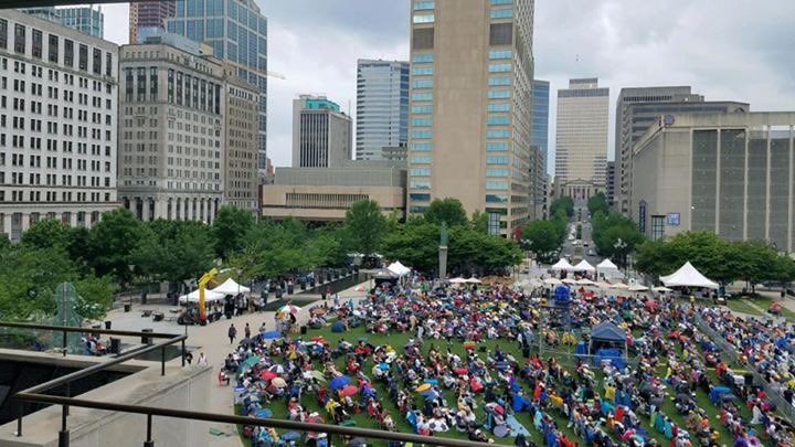 SolarenRM's tweet photo. The weather isn't great but the music and fellowship is awesome here @MusicCityJazz ! https://t.co/giH1H7etiM