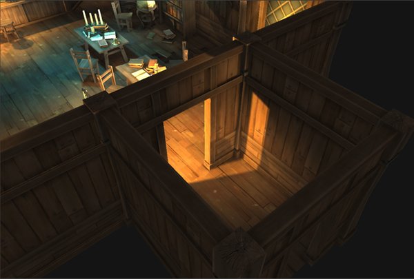 JoshEngebretson's tweet image. Holiday weekend progress on @AtomicGEngine Glow, really like what some indirect lighting and AO do for this little room #screenshotsaturday