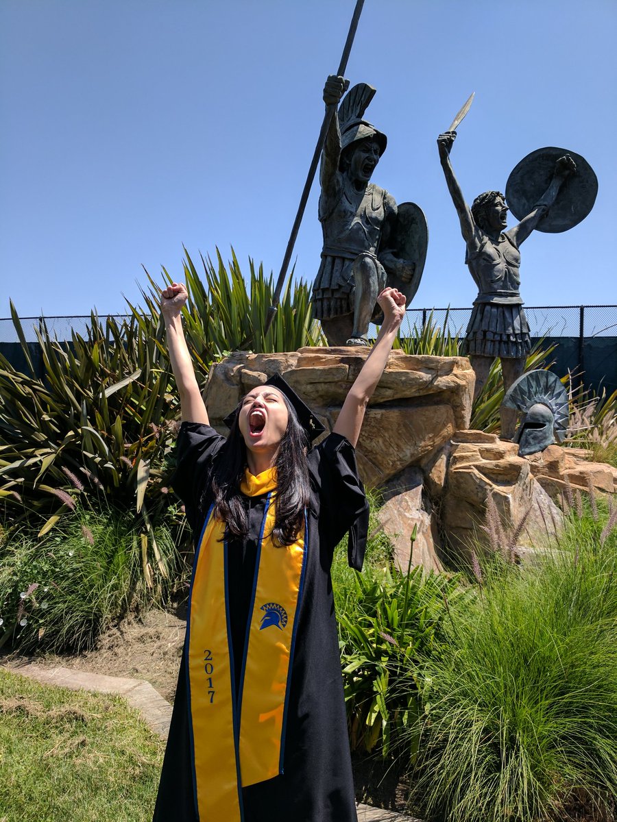 stefjacinto's tweet image. THIS. IS. SPARTA!!!

M.S. Statistics, @SJSU Class of 2017. Hear me roar!

#SJSUgrad #SJSU17 #SpartanPride #SpartanGrit