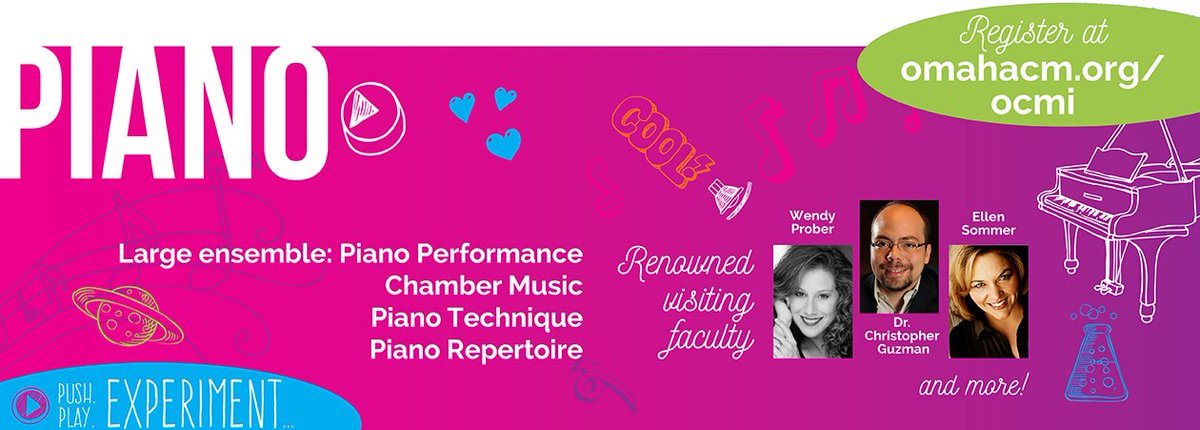 OmaConservatory's tweet photo. Dissect your discipline w/ renowned guest #piano faculty @ #OCMI2017 in July! https://t.co/UjAEmmkdk9 #GetInYourElement https://t.co/nD32gS4TTI