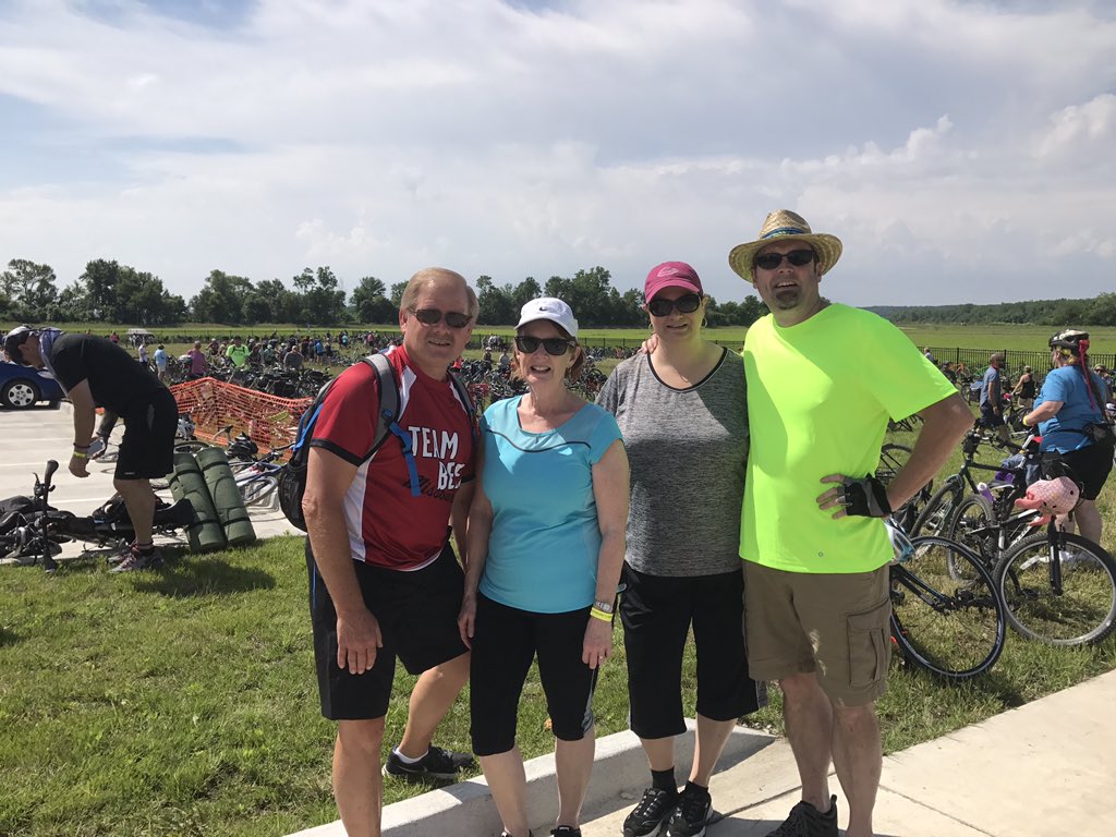Riding bikes from Columbia to Boonville in the Peddlers Jamboree!