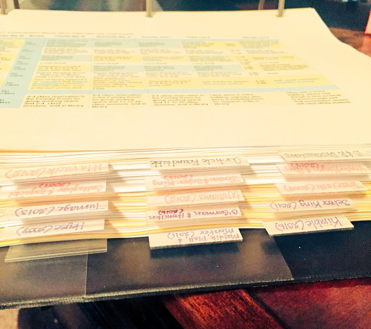 AshleyEdlin's tweet photo. Organized and ready for #archives #research--see you tomorrow morning #nar17 @SelzerKing https://t.co/cOwgqGmG9d