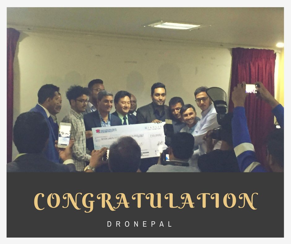 AntarpreranaNP's tweet photo. #SpotlightSunday Congratulation #DRONEPAL& also finalist #AirliftNepal, #KalpaBrikshya& #MapHub #Startups https://t.co/GB9UEyr7vJ