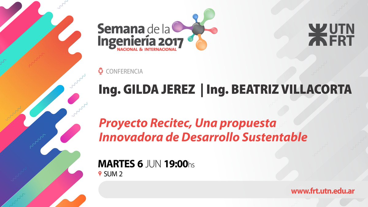 utntucuman's tweet photo. #SemanaUTNFRT Proyecto #Recitec
Ing. @gildajerez e Ing. #BeatrizVillacorta https://t.co/2qjwbOzQjn