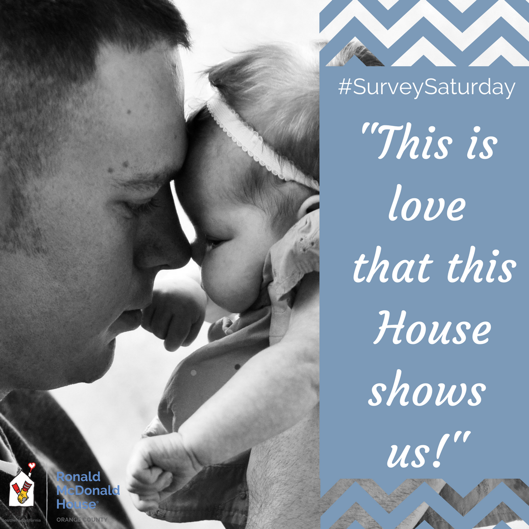 RonaldHouseOC's tweet photo. Feedback from our current and alumni families connects all of us to our Mission, #Keepingfamiliesclose! #RMHOC #SurveySaturday https://t.co/16DpUtqwys