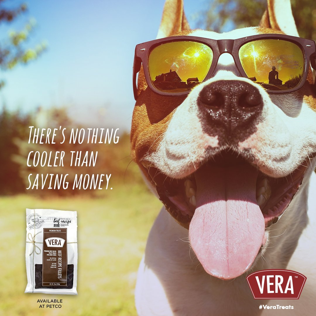 VeraTreats's tweet photo. Saving money is so in right now. Save $1 on your next bag of Vera treats here: https://t.co/B45zAXnpUn #VeraTreats #DogTreats #Coupon https://t.co/2ersK151Yy