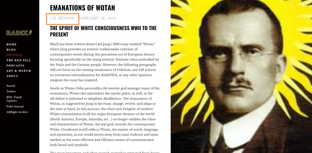 afainatl's tweet photo. @JulianDPH @WhitewaterHS Here's #WhitewaterHS teacher J. Hitson publishing in own name on white nationalist Radix website. #WhitewaterHighSchool #Fayetteville #gapol https://t.co/uonb1aevFS