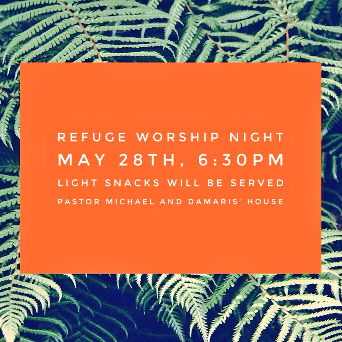 1refuge's tweet photo. Another Refuge worship night happening tomorrow at 6:30pm! You don't want to miss it! Spread the word and bring a friend! https://t.co/skz8hMtvSy